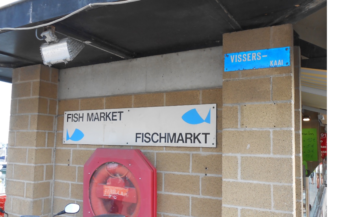 Fischmarkt in Belgien Ostende