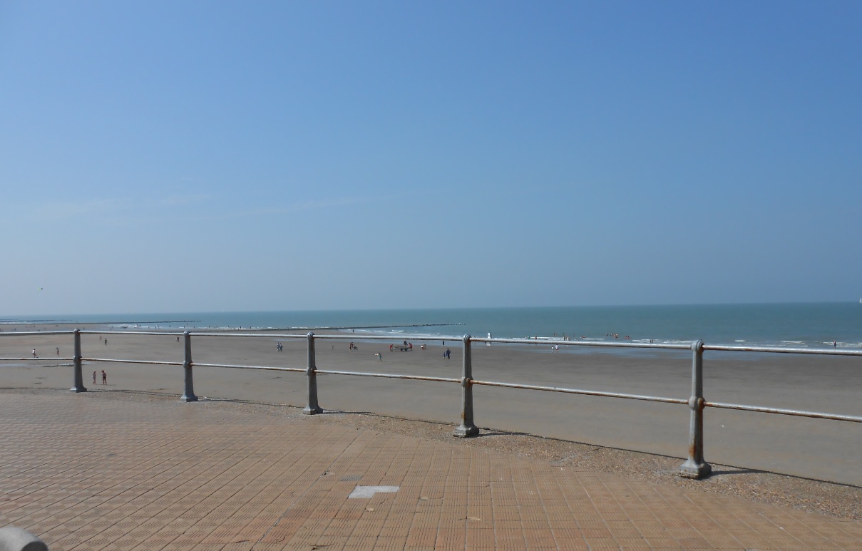 Badewetter in Middelkerke Belgien