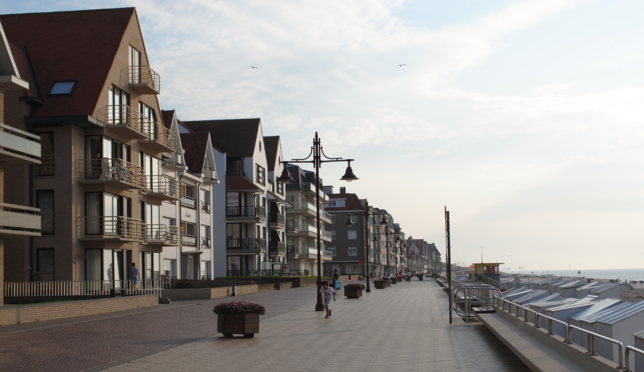 Küste in De Haan in Belgien